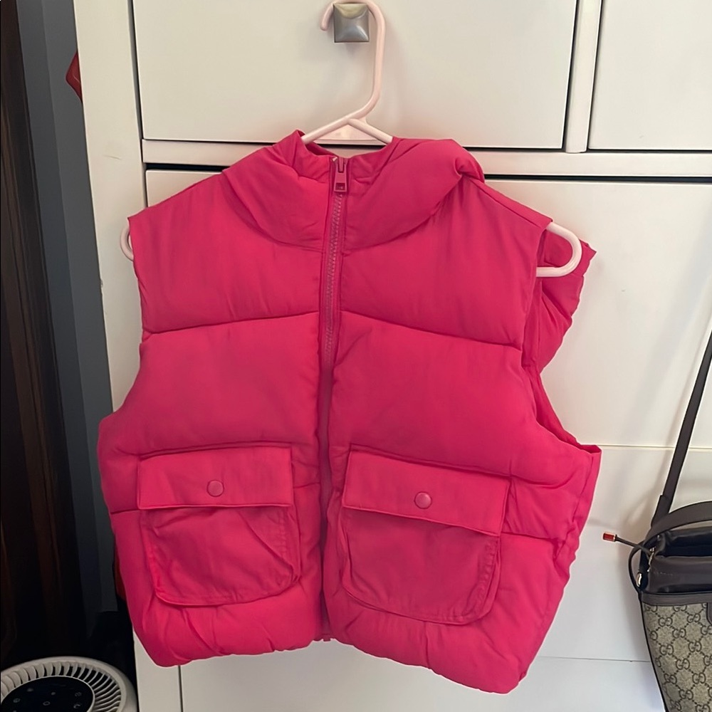 Vibrant Pink Puffer Vest